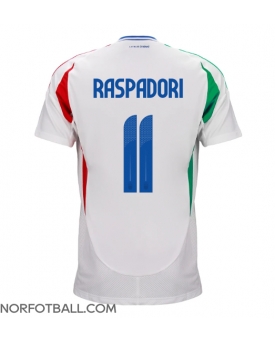 Billige Fotballdrakt Italia Giacomo Raspadori #11 Replika Bortedrakt EM 2024 Kortermet